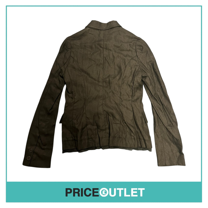 Peachoo & Krejberg - Black Linen Blazer - Size 38 - BRAND NEW WITH TAGS