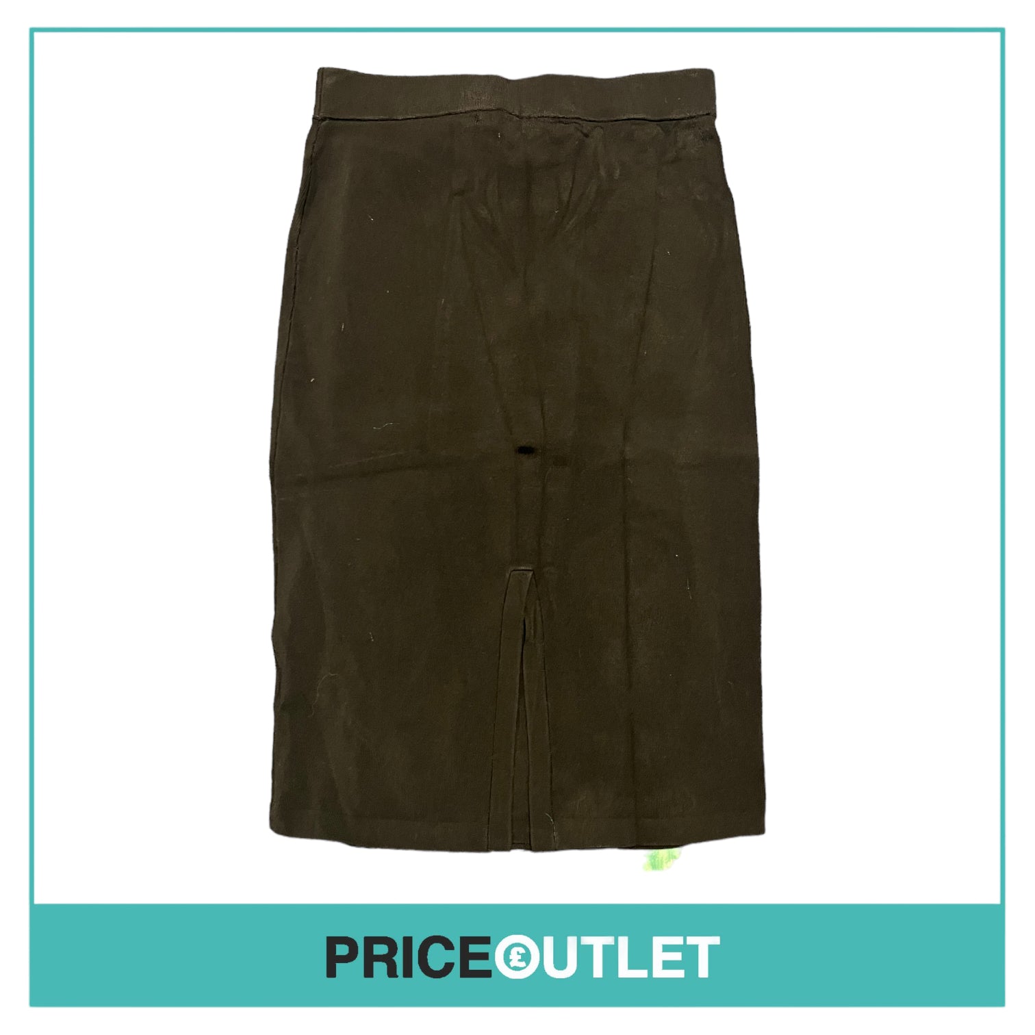 Sister by Sibling - Black Knit Pencil Skirt with 3D Green Flowers - Size S - BRAND NEW WITH TAGS