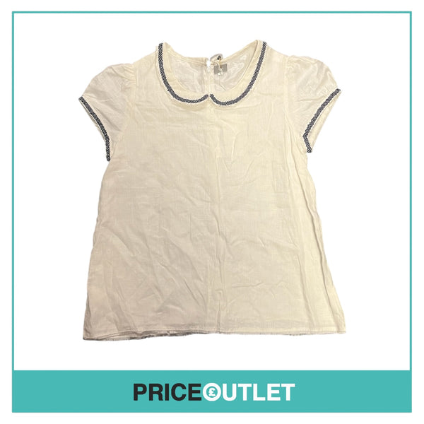 Jupe by Jackie - White Top with Black Embroidery - Size 2 - BRAND NEW WITH TAGS