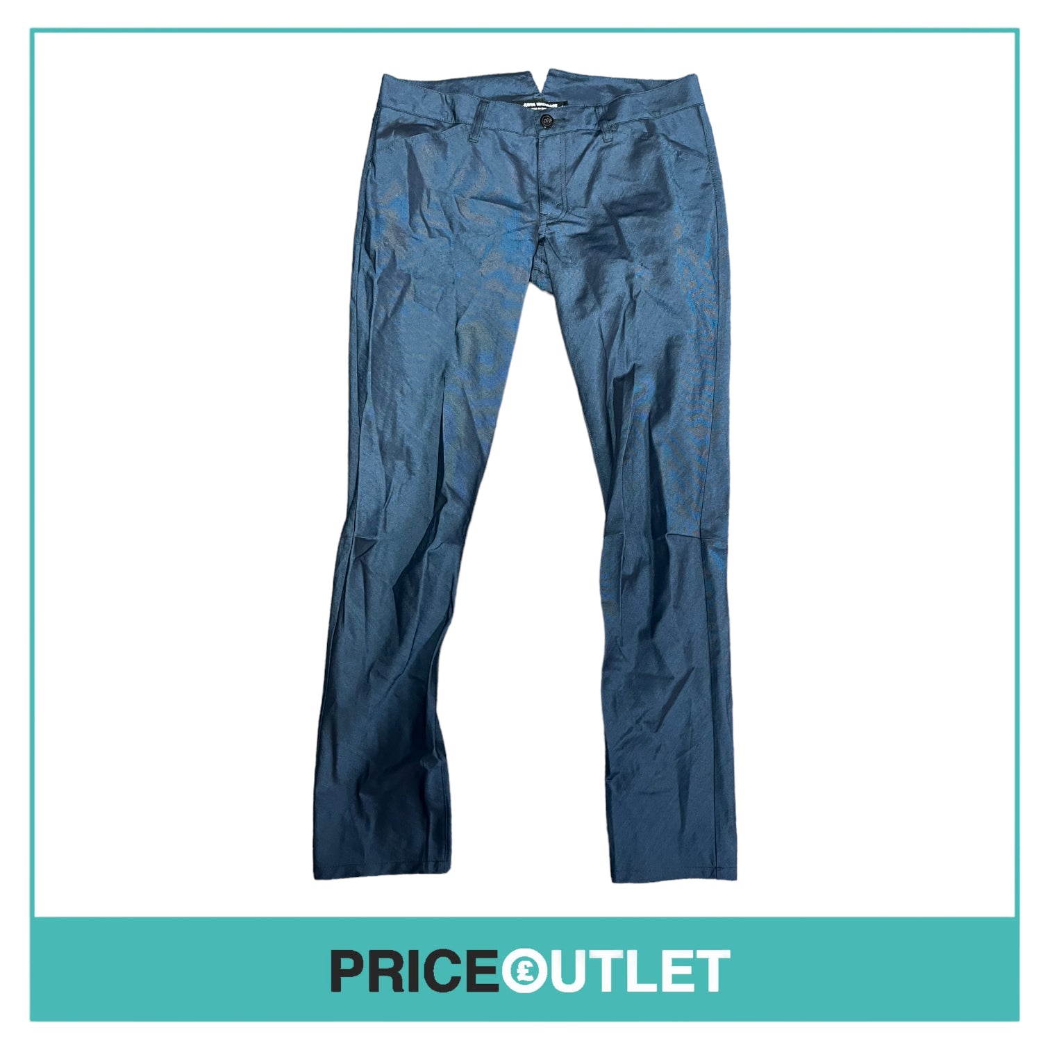 Comme des Garçons Junya Watanabe - Ladies Blue Shiny Trousers - Size L - BRAND NEW WITH TAGS