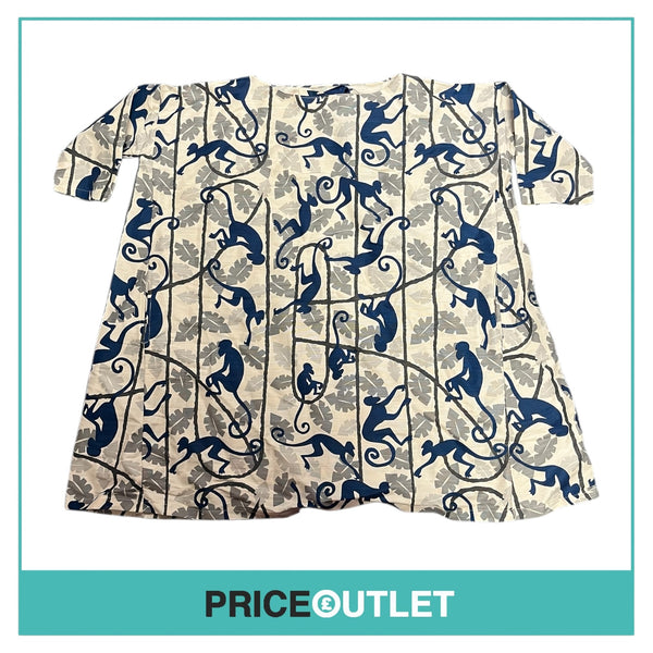 Egg - Monkey Print Oversized Top - Size OS - BRAND NEW WITH TAGS