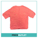 JJS LEE - Pink Laser Cut Top - Size 8 - BRAND NEW WITH TAGS