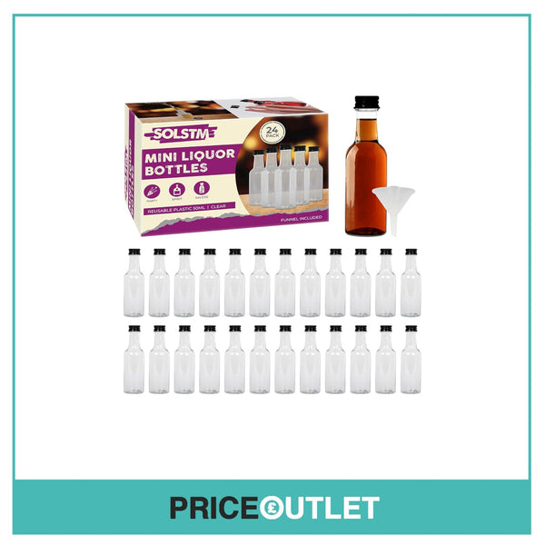 SOLSTM Mini Alcohol Bottles - 24pcs
