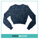 Julien David - Navy Cropped Knit Cardigan - Size S - BRAND NEW WITH TAGS