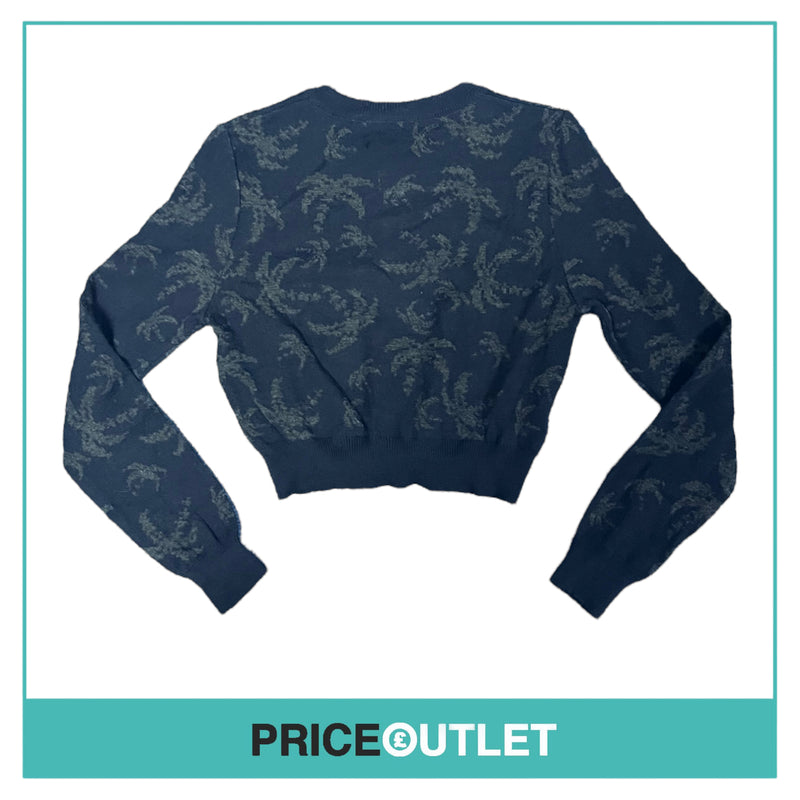 Julien David - Navy Cropped Knit Cardigan - Size S - BRAND NEW WITH TAGS