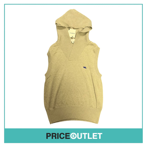 Comme des Garçons Ganryu - Mens Grey Knit Vest with Hood - Size S - BRAND NEW WITH TAGS