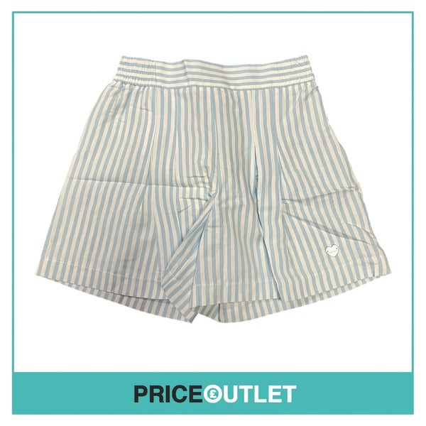 Monnalisa - Childrens Blue and White Striped Shorts - Size 9 - BRAND NEW WITH TAGS