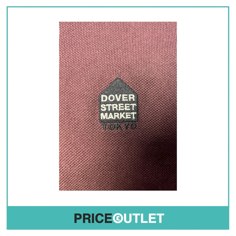 Dover Street Market - Womens Maroon Polo Shirt - Size M - BRAND NEW WITH TAGS