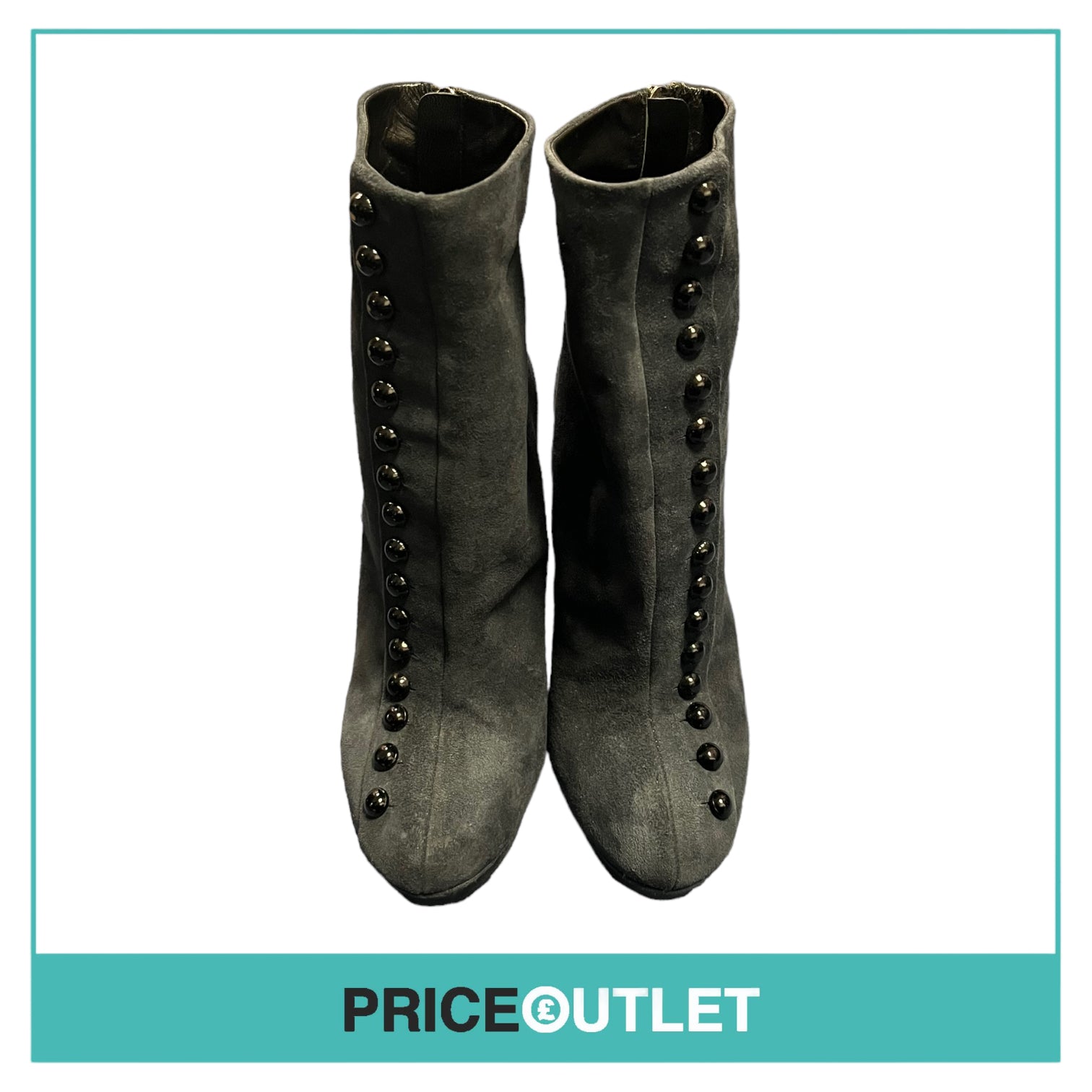 Alaia - Grey Suede Boots - Size 36 - BRAND NEW