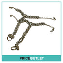 Dhiral's Creations - Gold and Red Necklace, Ring/Bracelet and Headpiece Jewellery Set - BRAND NEW IN BAG