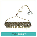 Dhiral's Creations - Gold Earrings, Choker and Headpiece Jewellery Set - BRAND NEW IN BAG