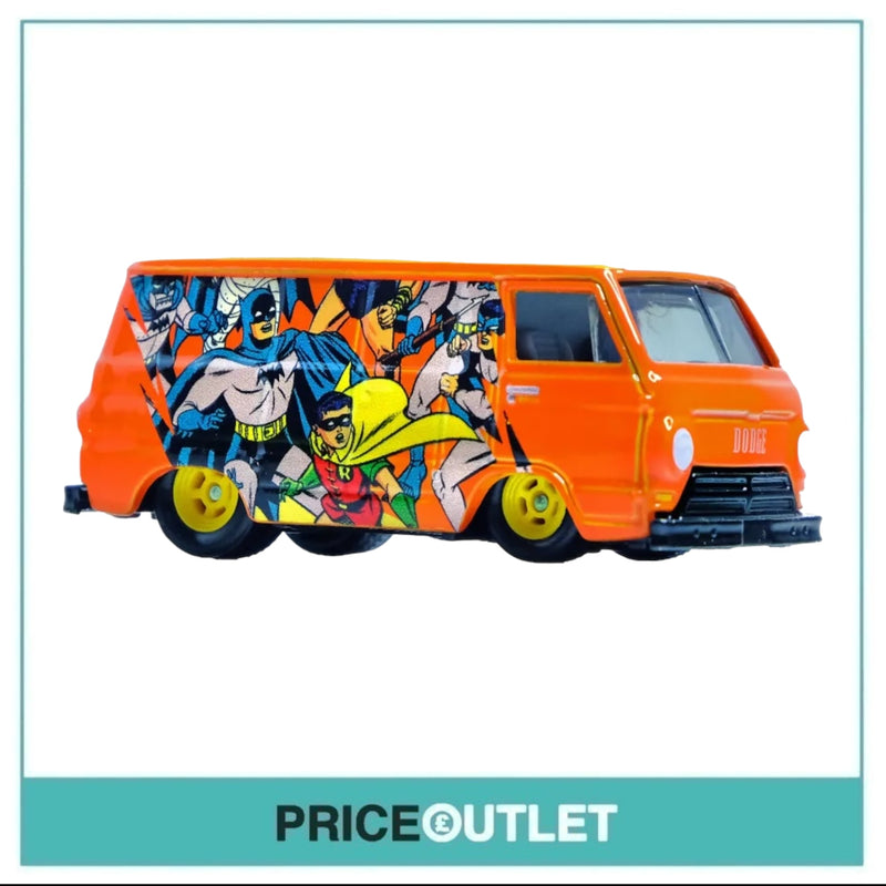 Hot Wheels DC - Batman & Robin '66 Dodge A100 (Orange) - Damaged Box