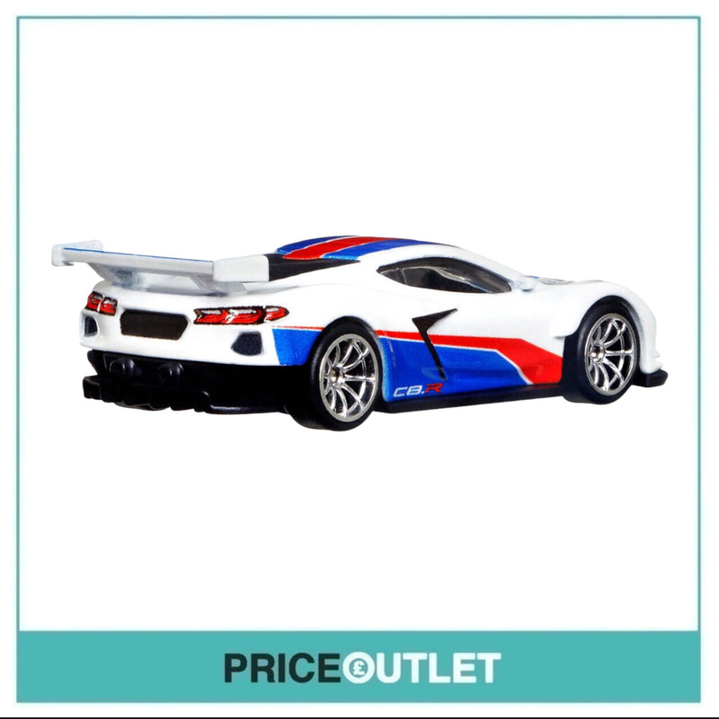Hot Wheels American Scene - Corvette C8.R (White, Red & Blue) - Damaged Box