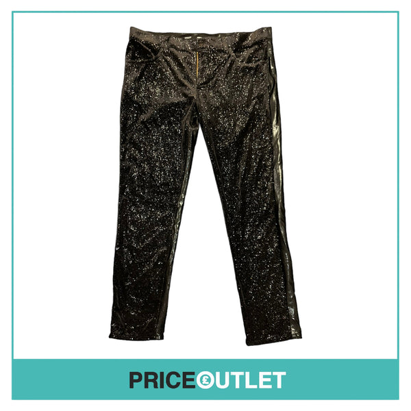 Comme des Garçons - Ladies Glittery Black Trousers - Size L - BRAND NEW WITH TAGS