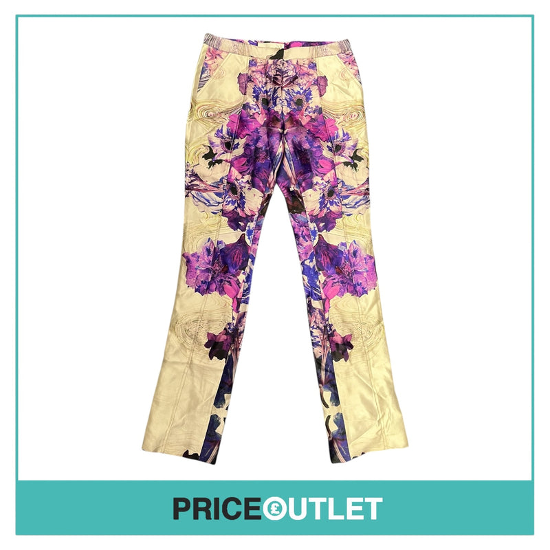Prabal Gurung - Purple and White Floral Trousers - Size 4 - BRAND NEW WITH TAGS