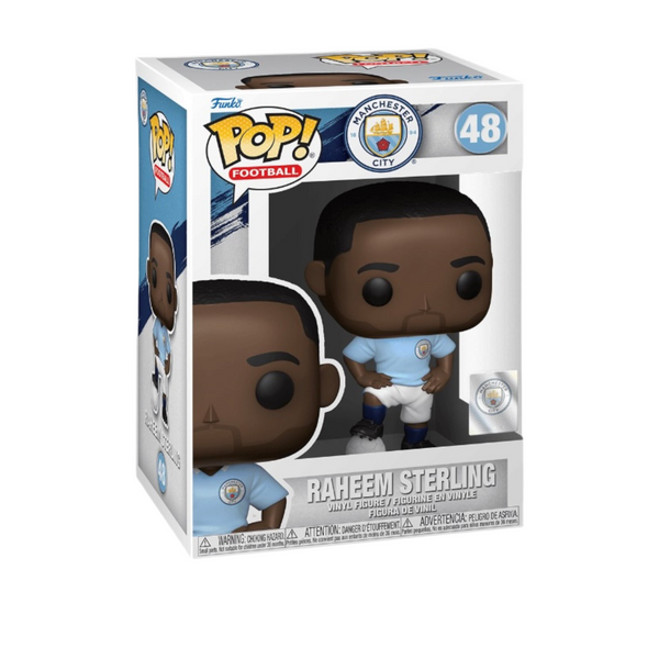 Funko - Raheem Sterling #48 - Manchester City Football Club  - BRAND NEW IN A FREE POP PROTECTOR