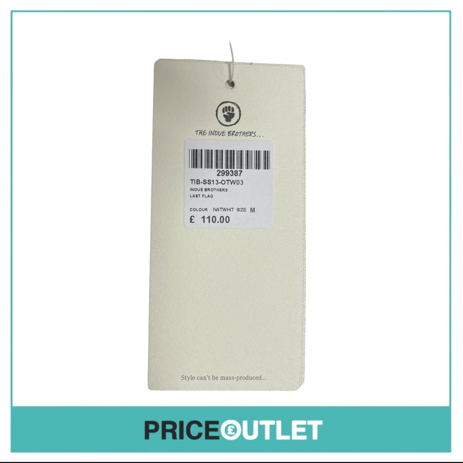 Inoue Brothers - Last Flag White T-Shirt - Size M - BRAND NEW WITH TAGS