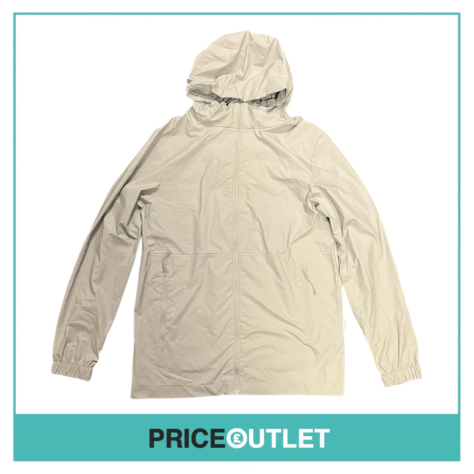 Rains - Light Grey Windbreaker Jacket - Size XXS/XS - BRAND NEW