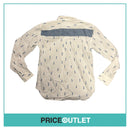 Comme des Garçons Homme Deux - White and Blue Golf Print Shirt - Size XS - BRAND NEW WITH TAGS