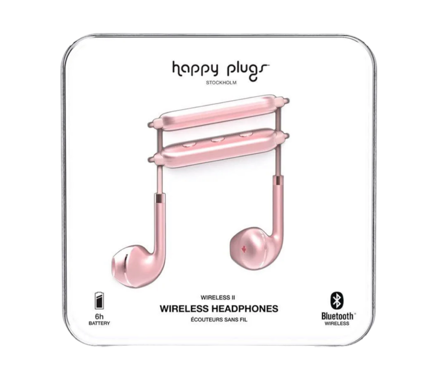Happy Plugs Wireless II Pink Gold Bluetooth Earphones Earphones - BRAND NEW