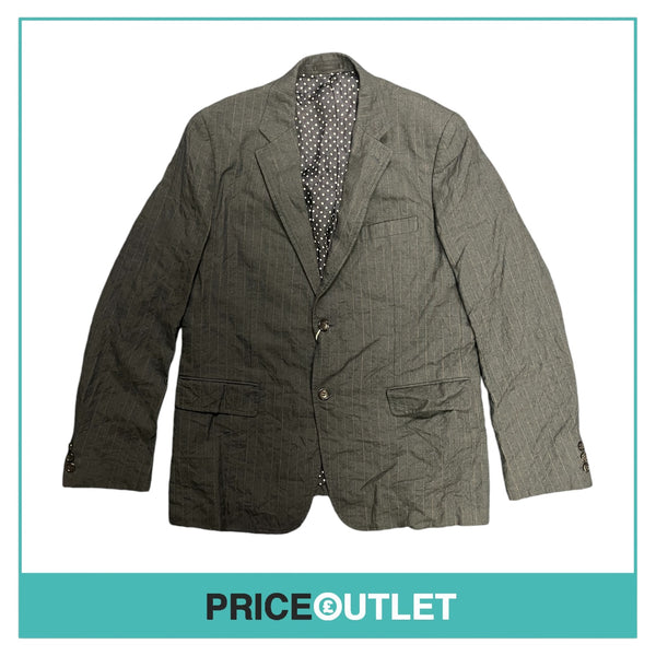 Comme des Garçons Homme - Mens Navy Blazer with Orange Pinstripes - Size L - BRAND NEW WITH TAGS