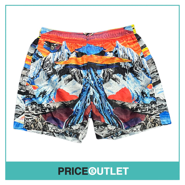 Fifteen & Half - Multicoloured Print Beach Shorts - Size S - BRAND NEW WITH TAGS