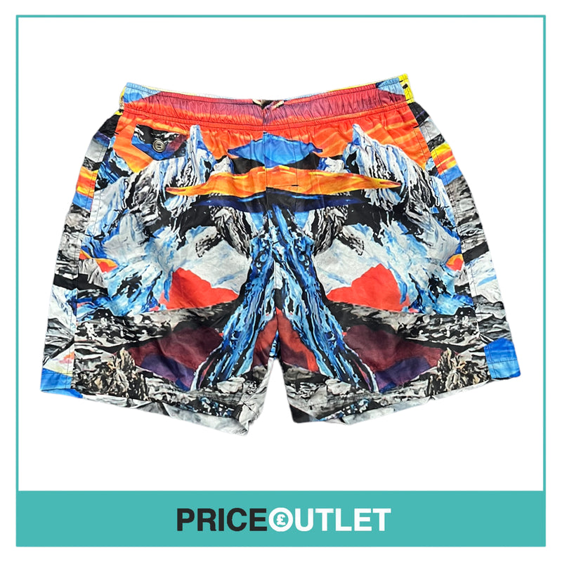 Fifteen & Half - Multicoloured Print Beach Shorts - Size M - BRAND NEW WITH TAGS