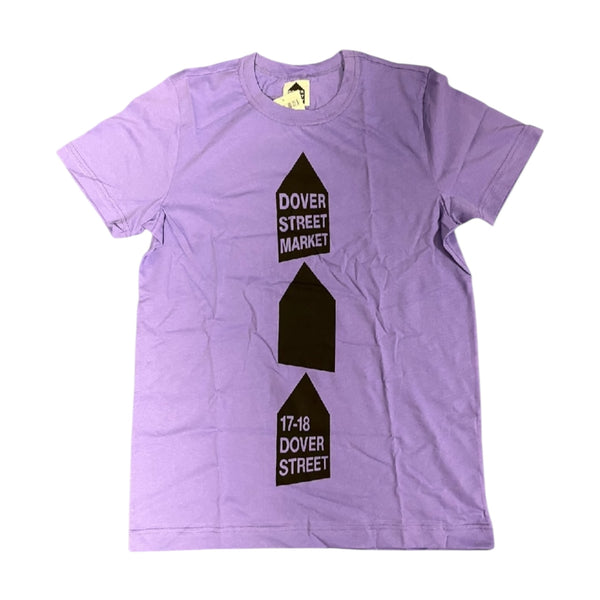 Dover Street Market - Purple Triple Logo T-Shirt - Size S - BRAND NEW WITH TAGS