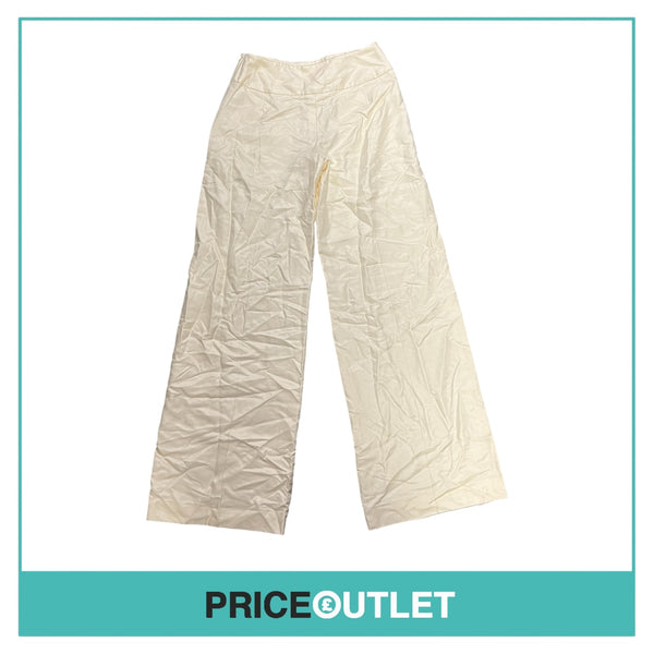 Oscar de la Renta - Off White Wide Leg Trousers - Size 6 - BRAND NEW WITH TAGS