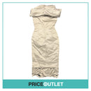 Giles - Silver Laser Cut Dress - Size 8 - BRAND NEW WITH TAGS