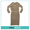 JJSLEE - Grey Knee Length Dress with Padded Skirt - Size 10 - BRAND NEW WITH TAGS