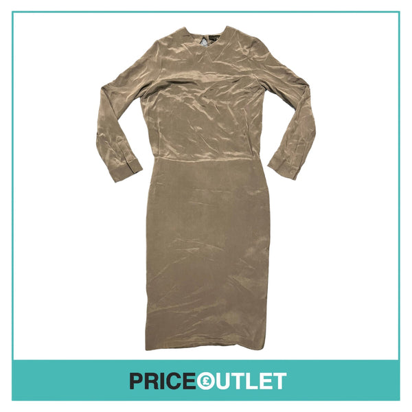 JJSLEE - Grey Knee Length Dress with Padded Skirt - Size 10 - BRAND NEW WITH TAGS