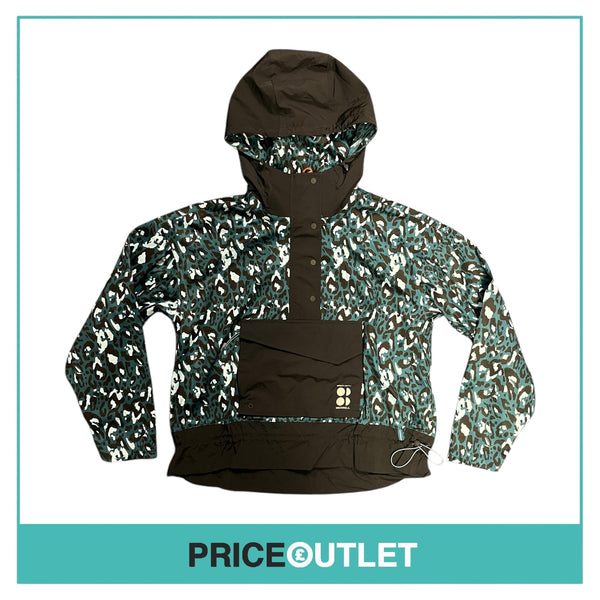 Sweaty Betty x Merrell - Brushstroke Leopard Print Womens Ascend Whisper Anorak - Size XL - BRAND NEW WITH TAGS