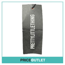 Pretty Little Thing - Gunmetal Metallic Crinkle Faux Leather Micro Mini Skirt - Size 14 - BRAND NEW WITH TAGS