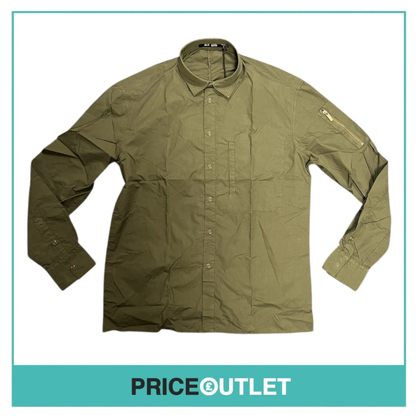 BLK DNM - Khaki Shirt with Zip Detail - Size M - BRAND NEW WITH TAGS