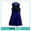 Christopher Kane - Black and Purple Velvet Dress - Size 10 - BRAND NEW WITH TAGS