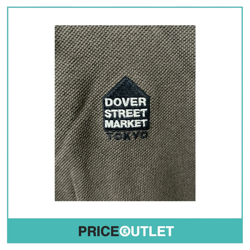 Dover Street Market Tokyo - Mens Khaki Polo Shirt - Size S - BRAND NEW WITH TAGS