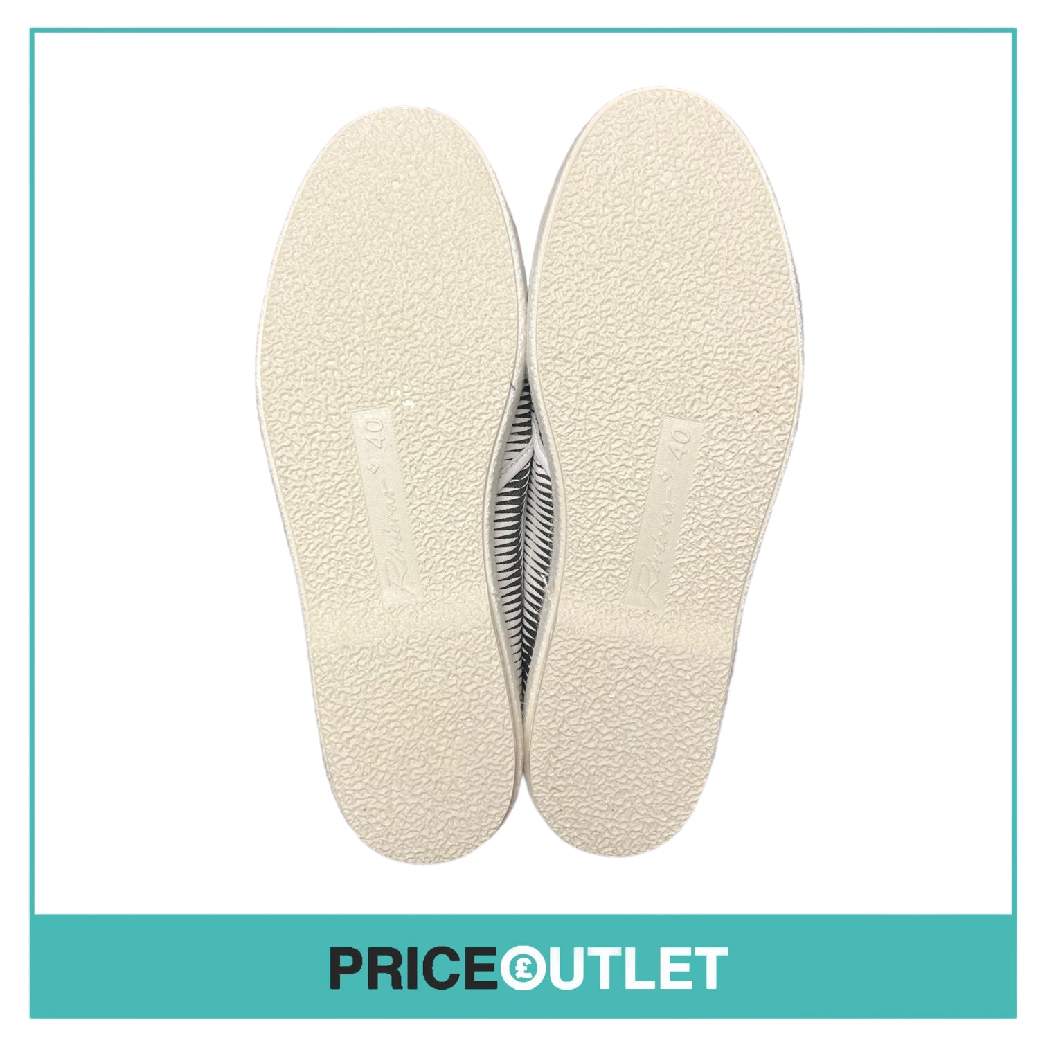 Rivieras - Womens Black and White Print Shoes - Size 40 - BRAND NEW IN BOX