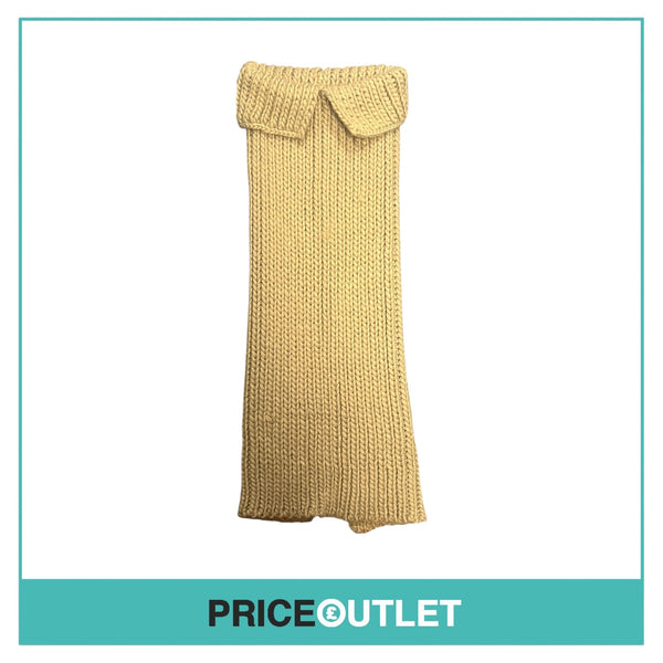 Maniere de Voir - Beige Knit Skirt with Folded Waist - Size M - BRAND NEW WITH TAGS