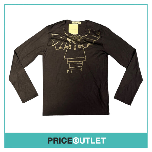 Comme des Garçons - Ladies Navy Graphic Top - Size S - BRAND NEW WITH TAGS