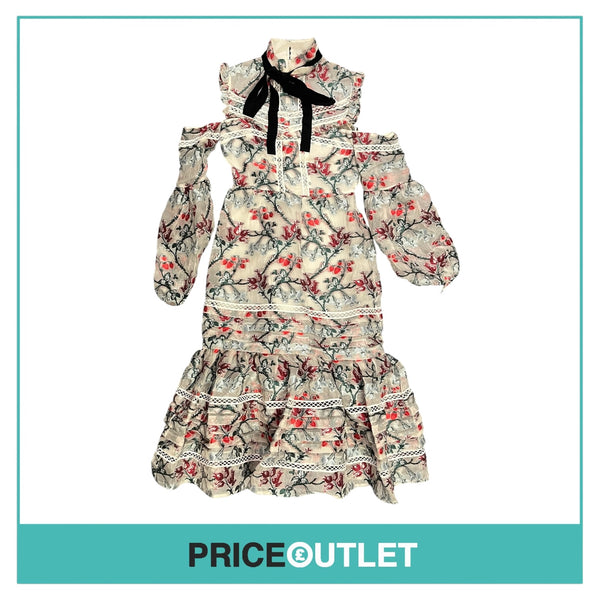 Erdem - Strawberry Dress with Ruffle Details - Size 8 - BRAND NEW WITH TAGS