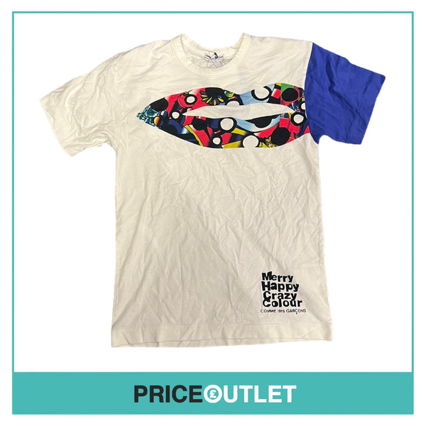 Comme des Garçons Merry Happy Crazy Colour - Ladies Campaign T-Shirt - Size S - BRAND NEW WITH TAGS