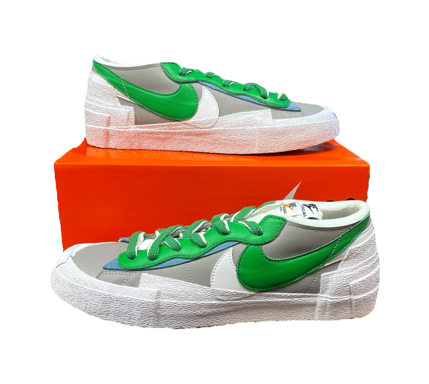 Nike - Sacai x Nike Blazer Low 'Classic Green' - UK 9.5