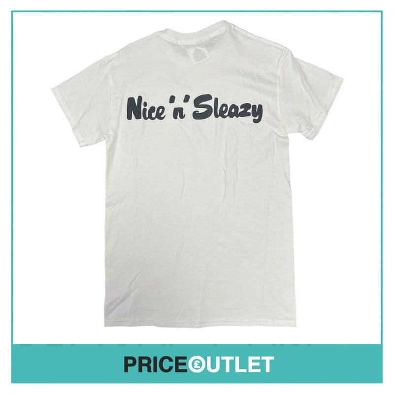Pleasure - Nice N Sleazy White T-Shirt - Size L - BRAND NEW WITH TAGS