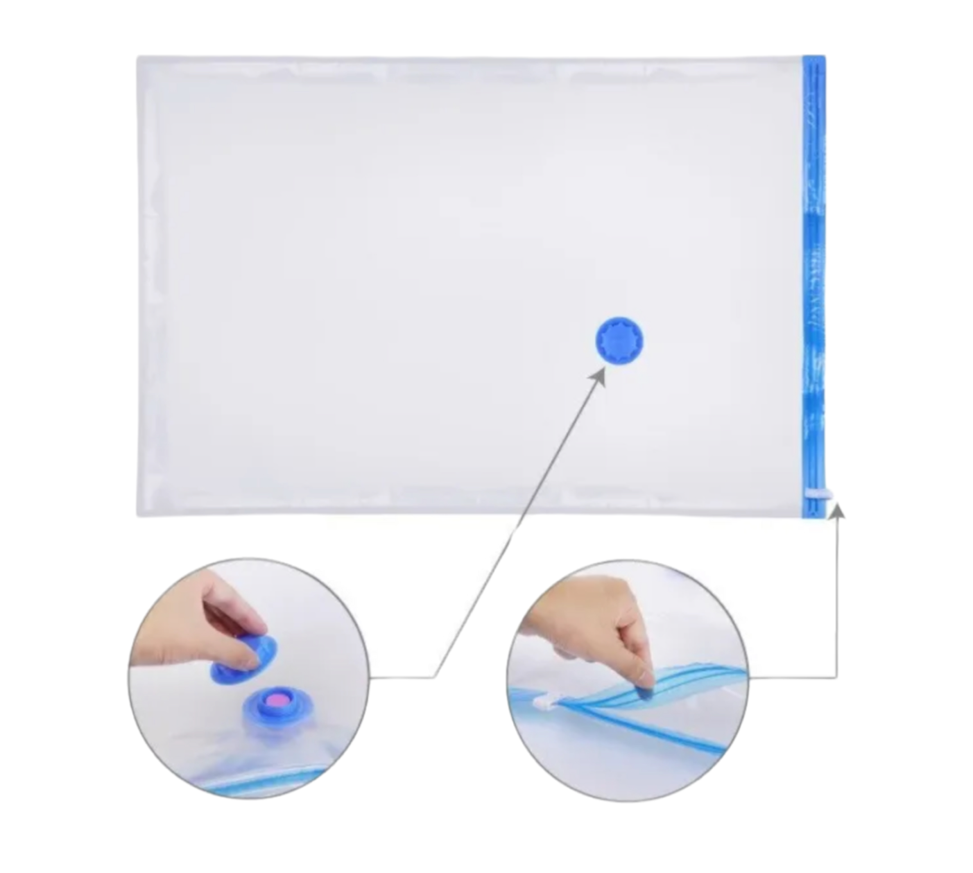Strong Vacuum Storage Bags 40cm x 60cm - Space Saving Vacuum Bags 20/50/100