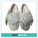 Joshua Sanders - Blue and White Daisy Print Bow Shoes - Size 36 - BRAND NEW WITH TAGS