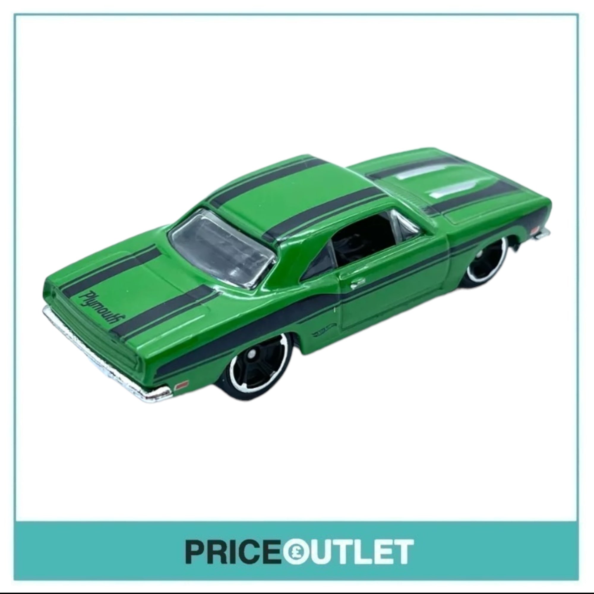 Hot Wheels Muscle Mania - '68 Plymouth Barracuda Formula S (Green) - Damaged Box