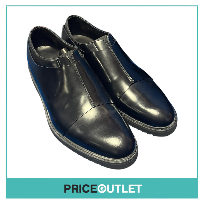 Diego Vanassibara - Black Leather Shoes - Size 7 - BRAND NEW WITH TAGS