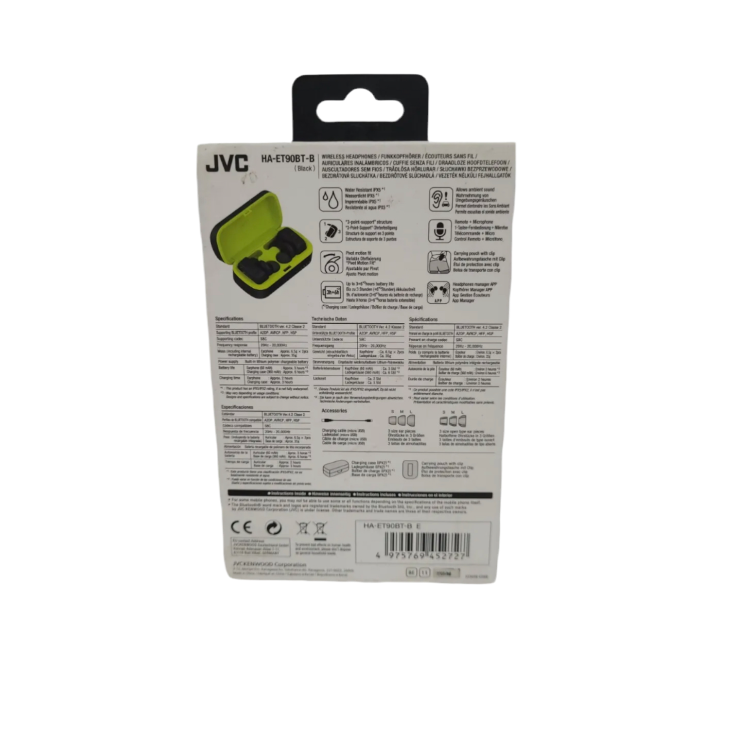 JVC - AE Wireless - HA ET90BT B