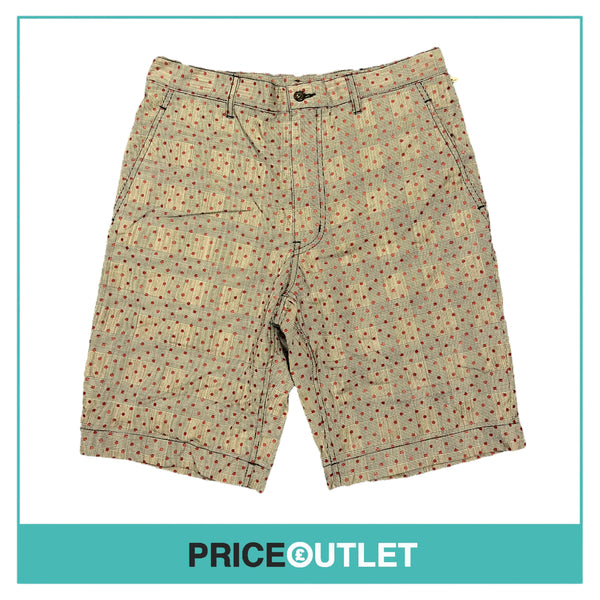 Comme des Garçons Homme Plus - Mens Check Shorts with Red Polka Dots - Size S - BRAND NEW WITH TAGS